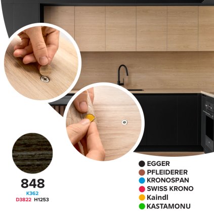 Krytka samolepiaca - 848 - K362 / D3822 / H1253 - Ø 14 mm