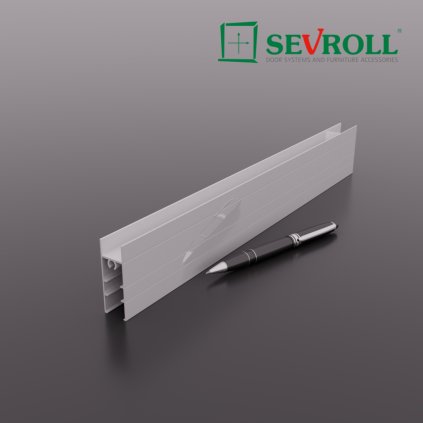 SEVROLL - rám vodorovný spodný Simple/Blue - 18 mm - biela lesklá