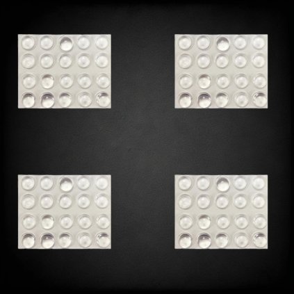 Silikónové tlmenie samolepiace - D13x4mm /20ks-list/