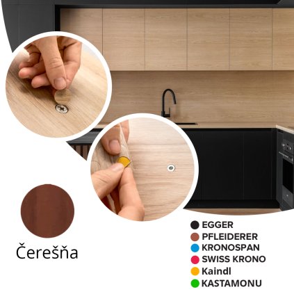 Krytka samolepiaca - Čerešňa - Ø 13 mm