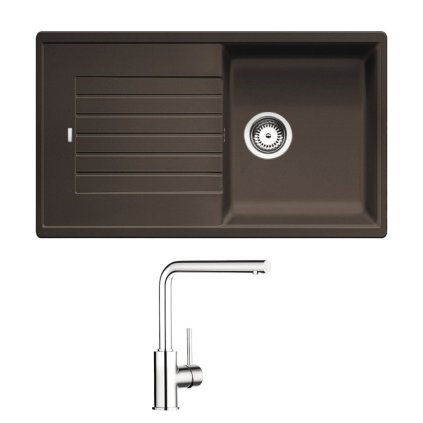 Blanco - SET 10/B: Batéria Mila - chróm + Drez Zia 5S