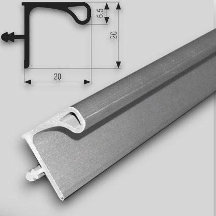 S068 - Úchytkový profil pre horné skrinky - 4 m