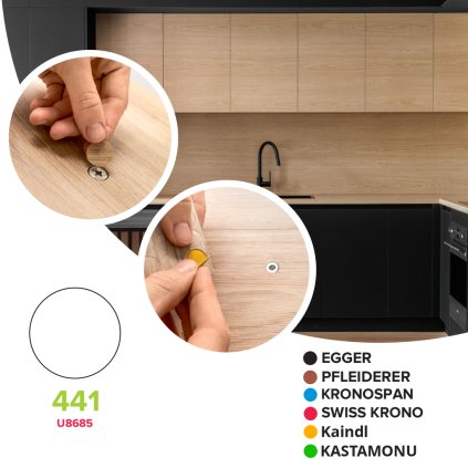 Krytka samolepiaca - 441 - U8685 - HL - Ø 14 mm