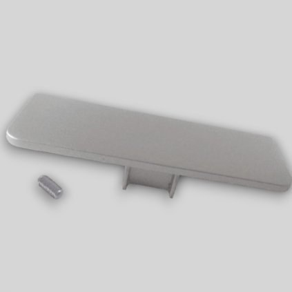 S057/z3 - Záslepka plná pravá - pre profil S057/LED (Variant Farba Biela)