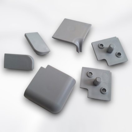 L11/S2 - Set rohov a záslepiek na ležato (Variant Farba Hliník - Natural)