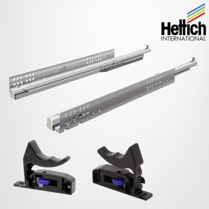 HETTICH - QUADRO V6 - Silent System - plnovýsuv s tlmením - 30 kg nosnosť - (Variant Dľžka 400 mm)