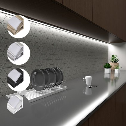 TRI-LINE MINI - LED Lišta - (Variant Dľžka 2000 mm, Variant Farba Hliník)