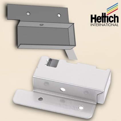 Hettich - ATIRA - Držiak chrbta 70 striebro ľavý