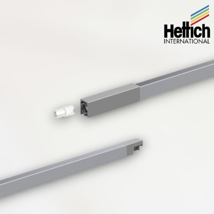 Hettich - ATIRA reling striebro ľavý (Variant Dľžka 350 mm)