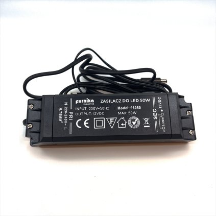 LED trafo 50W s kablom, pripojkou na dialkove ovl.  VÝPREDAJ