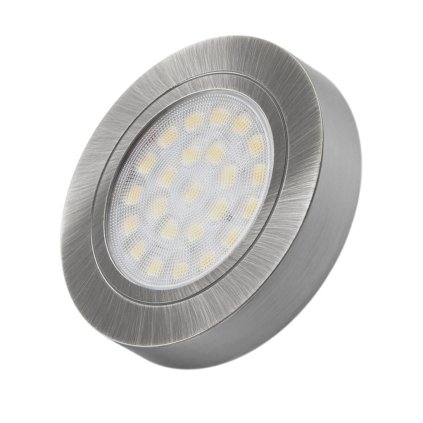 LED Bodové svetlo - Oval oceľ brúsená (Variant Farba Teplá)