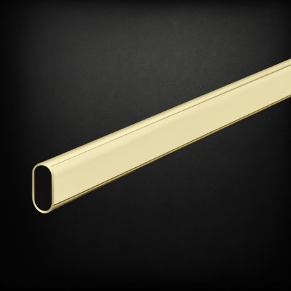 Vešiaková tyč oválna, 2500 mm, Zlatá