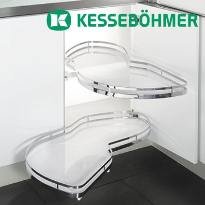 Kesseboehmer - LeMans II ARENAplus style, pravý, Chróm / Biely, + bez tyče - VÝBEH