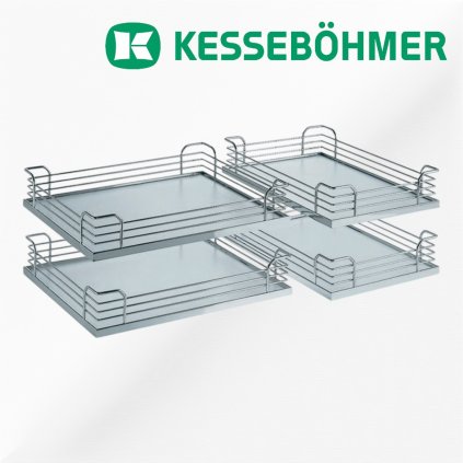 Kesseboehmer - MagicCorner koše ARENAplus classic, 4ks, Chróm / Biely