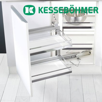 Kesseboehmer - MagicCorner SoftStop 900-1000, biely, pravý
