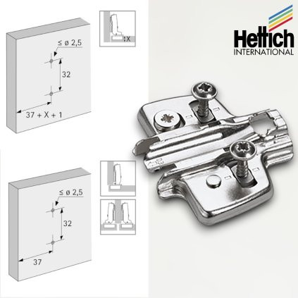 Hettich - SENSYS podložka D1,5 / Ø2,5mm (exc.)