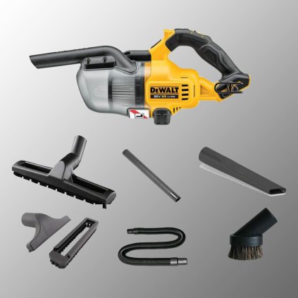 DeWALT - Aku vysávač ručný 18V s príslušenstvom, bez batérie