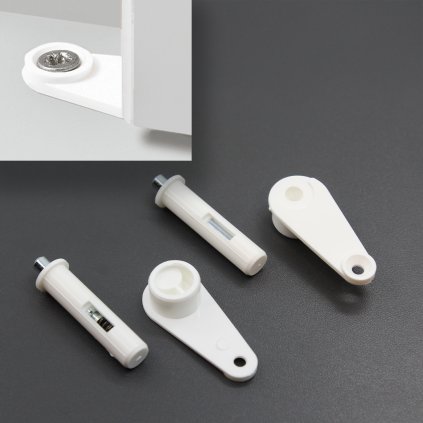 Hettich - Záves čípkový, vložený, 140°,  biely