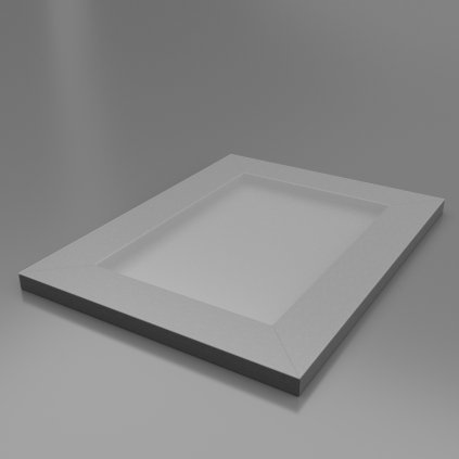 Hliníkové dvierka na nábytok - R10 profil - inox - 15 x 44,7 mm