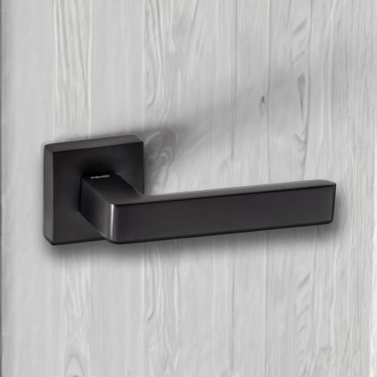 Kľučka - Karma + PZ rozeta, Čierna - VÝBEH