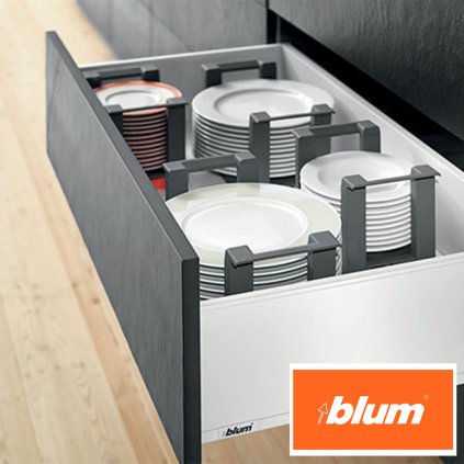 BLUM - LEGRABOX - KOMPLET SET - pure sada výška M, BLUMOTION S, 40kg, MD 350, biela