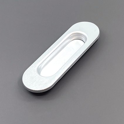 Mušla - FT, ovál bez otvoru, 125x40, 3665AC - chróm matný