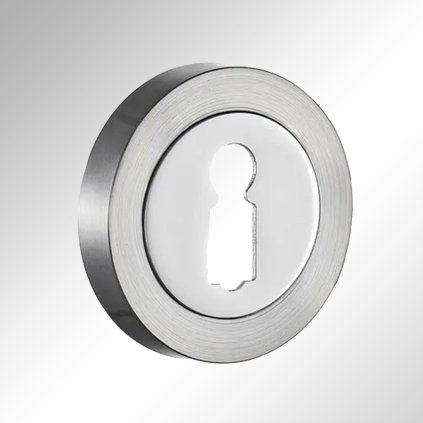 SCHAFF - rozeta, BB, okrúhla, nikel saténový / chróm