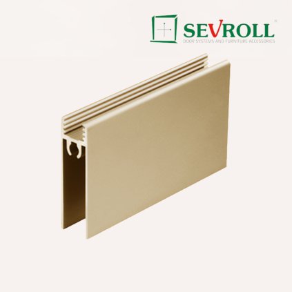 SEVROLL - spodná krycia lišta 10 mm, Zlatá