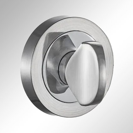 SCHAFF - rozeta, WC, okrúhla, nikel saténový / chróm