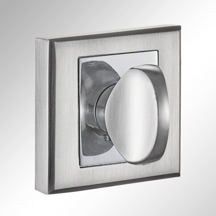 SCHAFF - rozeta, WC, hranatá, nikel saténový / chróm