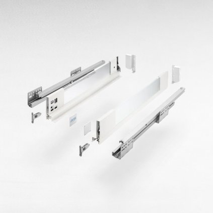 AXISPRO GLASS-A/86mm biely, výsuv s tlmením (Variant Dľžka 500 mm)