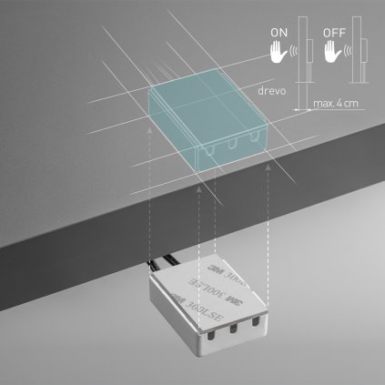 LED Doplnky - Spínač pod pracovné dosky