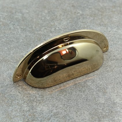 Úchytka - BM Anita SHELL, Mosadz lesk, 64 mm