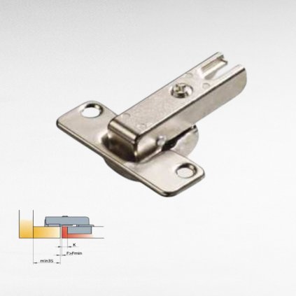 LAMA záves rohový 90° s pružinou na slepý roh - 248.0G58.050.TL