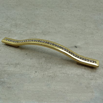 Úchytka - BM Esedra, Zlatá lesklá, 128 mm