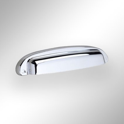 Úchytka - BM Grande SHELL, Chróm lesk, 96 mm