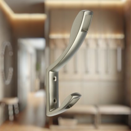 Vešiak - Rokos, satin nikel