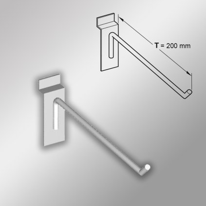 Držiak Display 150, s rovným čapom, chróm