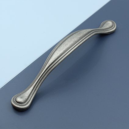 Úchytka - UR50, Staré striebro, 128 mm