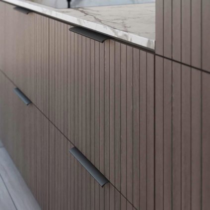 Úchytka - U11, Čierna matná (Variant Dľžka 120 mm)