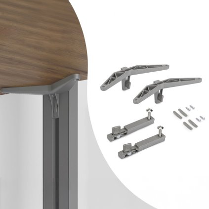 ZERO - Držiak skrinky, Sivá