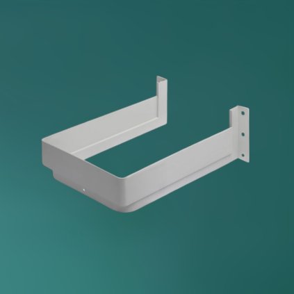 Plastový chrbát do zásuvky pod sifon sivá U tvar