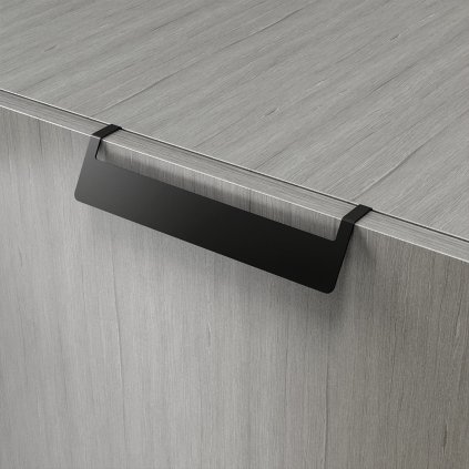 Úchytka - PRATO C 61, Čierna matná