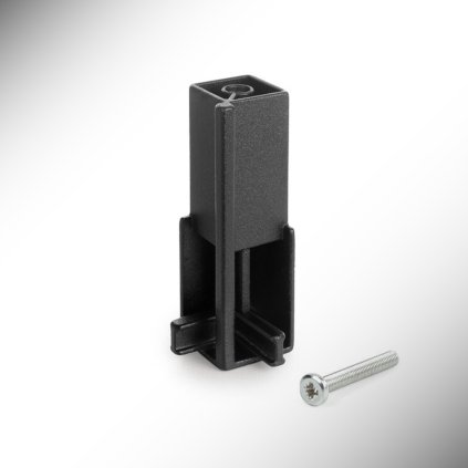 Luxe - Objímka vešiaková uhlová, Čierna