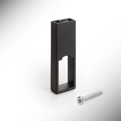 Luxe - Objímka vešiaková stredová, Čierna