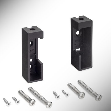 Luxe - Objímka vešiaková plast, Pár, Čierna