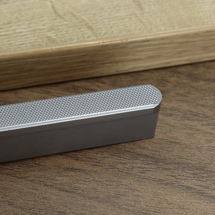 Úchytka - Grimme - 72 27 - 21, Saténový sivý elox