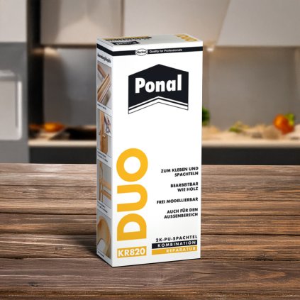 2-zložkové plnidlo, Ponal Duo, na retuše/opravy, prípravok na údržbu povrchu, 320 g