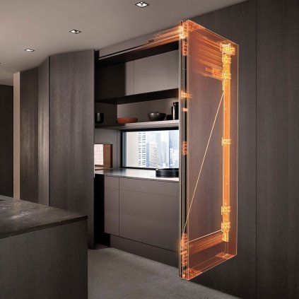 BLUM REVEGO uno súprava závesnej konzoly (nožníc) 2257 -2406 mm, pravá