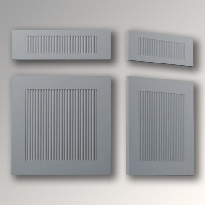 WOWFRONT - TYP : F532 drážkované fronty RAL farby, 1stranne, mat